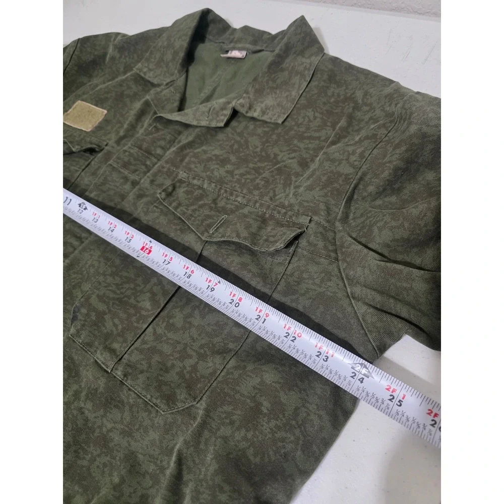 Vintage Czech Army Vz92 Work Jacket Mens XL Olive Green Camo Military Surplus